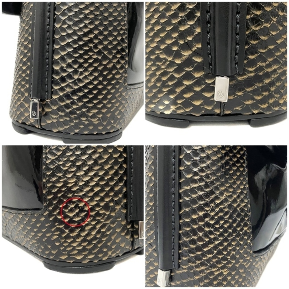 Phillip Lim Python Leather Shoulder Bag Black - image 8